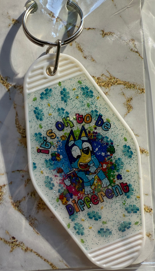 RTS Bluey Autism keychain