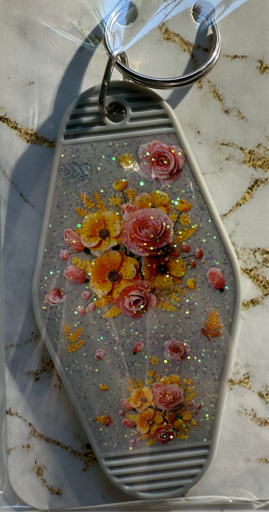RTS Floral keychain
