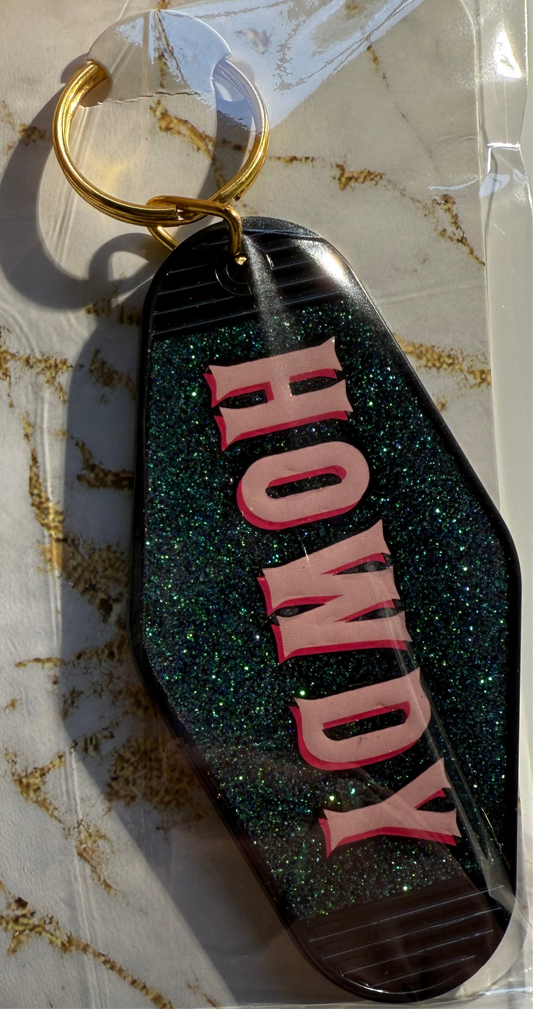 RTS Black HOWDY keychain